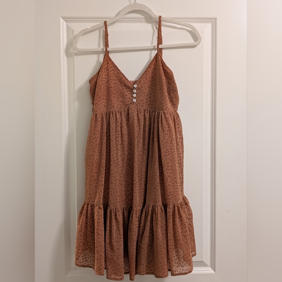 entro Dresses & Skirts - NWOT- Entro Mauve Animal Print Spaghetti Strap Dress